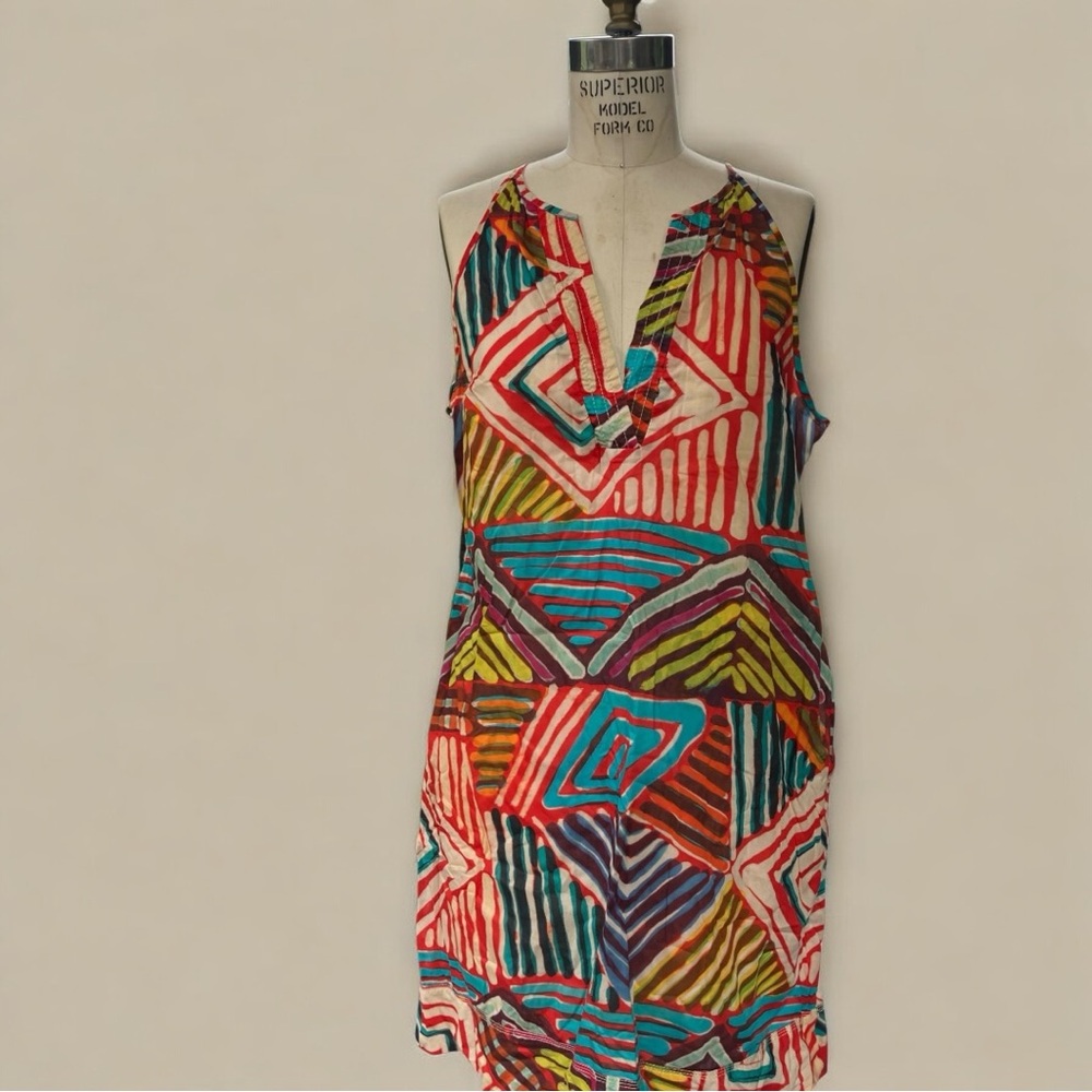 J. Crew Multicolor Abstract Dress